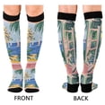 thumbnail image 4 of FORMRS Womens Knee High Socks Casual Long Thick Travel Daily Wear, 1 Pair, Seaside Leaves, 4 of 6