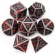thumbnail image 1 of Bloodstained Metal DND Dice Set Bloodstained Dice D&D Polyhedral RPG Dice(Antique Iron Red), 1 of 4
