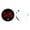 Red Light-Black, variant on Wear Resistant Illuminant Miniature Car Clock Round Alloy Design Touch Operated Digital Clock For Vehicle Dashboard