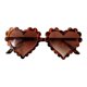 thumbnail image 1 of 2 Gafas De Sol De Plástico Para Y Niñas Con Corazón UV400 Marrón Sunnimix Gafas de sol para niños, 1 of 8