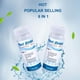 thumbnail image 2 of Papel de prueba multifuncional de calidad del agua, papel de prueba 6 en 1, tiras reactivas de PH, cloro, bromo alcalino, piscina, spa, papel de prueba de alta precisión, 50 tiras en una botella, 2 of 5