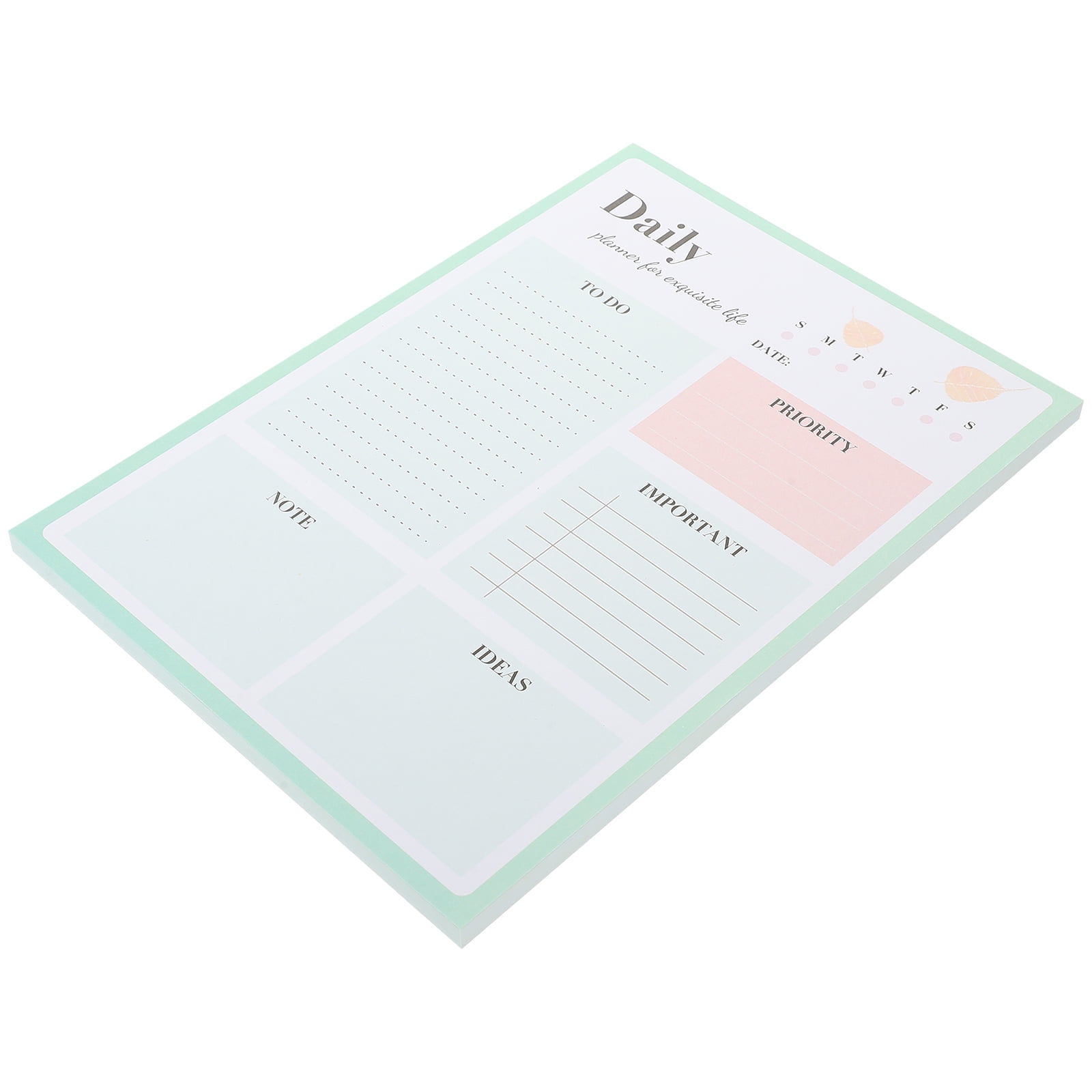 FENGGUIQU Work Planner Organizer Notebook Green Daily Notepad for Schedule and Task Management