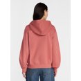 thumbnail image 3 of Scenario Women's and Women's Plus Zip Front Fleece Hoodie Jacket, Sizes XS-4X, 3 of 6