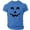 Royal Blue #021, variant on Mens Halloween Shirts Spider Candy Print Short Sleeve Spooky Tops Ghost Graphic Crew Neck Fall Horror Costumes 3XL