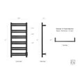 thumbnail image 4 of Heated Towel Warmer for Bathroom - Matte Black Towel Warmer Rack, Wall-Mounted Heated Towel Rack and Dryer with 12 Stainless Steel Bars, Hardwired Electric Bath Towel Heater 120V, Grande, 4 of 15