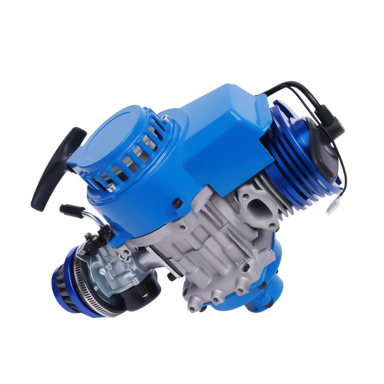 2 Stroke Blue Air Cooled High-performance Engine Motor for 49cc/50cc Pocket Bike Mini Dirt Bike Mini ATV
