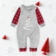 thumbnail image 1 of Pijamas familiares europeos con estampado navideño de moda, traje para padres e hijos, monos de poliéster para bebés., 1 of 3