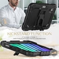 thumbnail image 3 of FJLBDE Case for iPad Mini 7 A17 Pro 2024/Mini 6 2021 8.3 Inch 7th/6th Gen, Rugged Shockproof Tablet Cases Cover with Kickstand Shoulder Strap, Black, 3 of 7