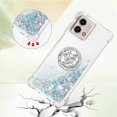 thumbnail image 3 of Funda para Motorola Moto G Stylus 5G 2023 con Brillo Líquido Flotante, Purpurina, Parachoques y Anillo Giratorio Soporte, 3 of 5
