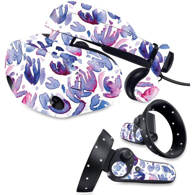 MightySkins Skin Compatible with Samsung Odyssey Plus VR - Blue Petals | Protective, Durable, and Unique Vinyl Decal