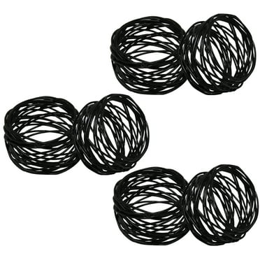 Efavormart 4 Pack | Rustic Burlap Napkin Rings, Handmade Braided ...