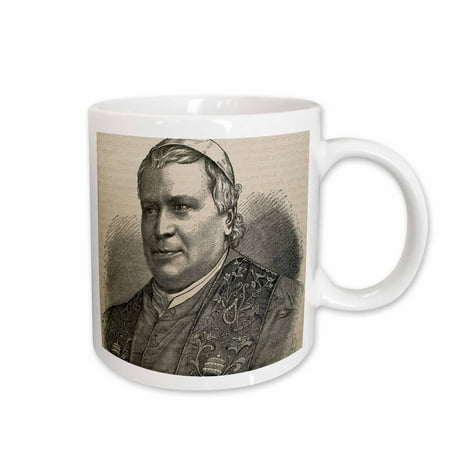 

3dRose Pius IX Italian pope Elected in 1846 Engraving - HI13 PRI0313 - Prisma Ceramic Mug 15-ounce