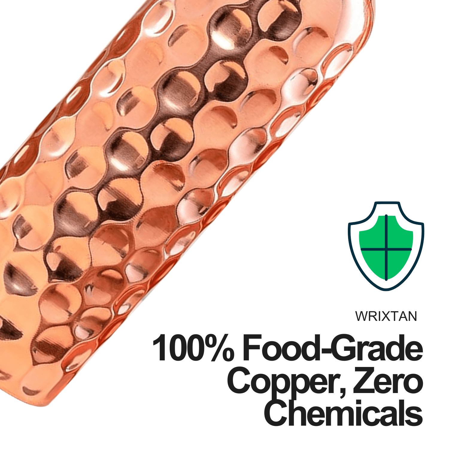 Wrixtan Diamond Copper Water Bottle, 1 Liter