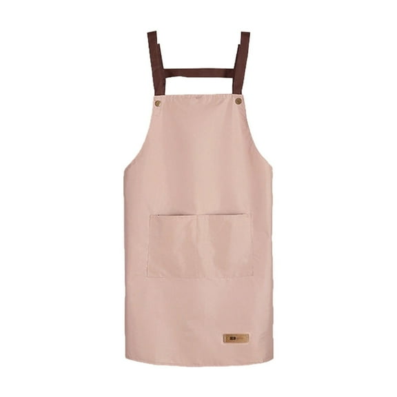 Lilixerw Kitchen Apron,Waterproofs And Oil Proof Washable Aprons with 2 Pockets,Cooking Kitchen Restaurant Aprons for Women Men Chef,Pink