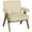 Beige, variante sur HOMCOM Fauteuil d'Appoint en Velours Côtelé avec Siège Grand et Accoudoirs Rembourrés Gris Foncé