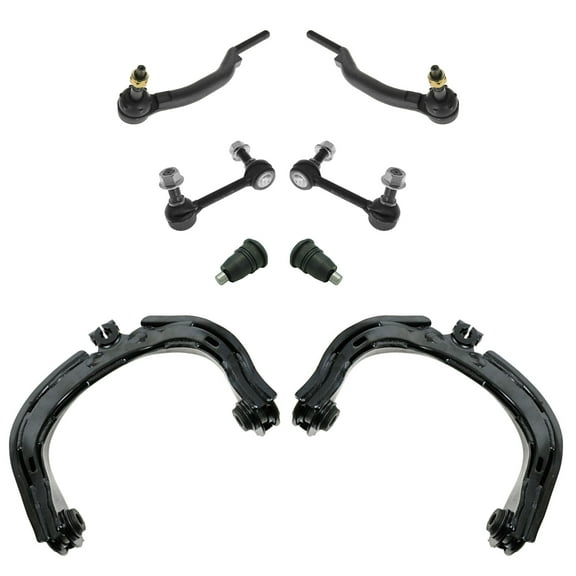 TRQ 8 pc Steering & Suspension Kit Control Arms Ball Joints Tie Rods End Links PSA86039 Fits select: 2004-2007 CHEVROLET TRAILBLAZER, 2004-2007 GMC ENVOY