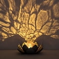 thumbnail image 5 of Solar Lights Outdoor Garden Decor, Amber Crackle Globe Glass Lotus Decoration,Waterproof Gray Metal Flower Light for Patio,Lawn,Walkway,Tabletop,Ground, 5 of 7