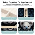 thumbnail image 3 of Koala Travel Portable Decorative Box - Square Jewelry Storage and Organizer Box for Rings, Earrings, Necklaces, and Bracelets - Suitable for Girls and Women - Necklace Organizer Box, 3 of 6
