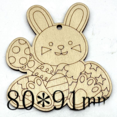 thumbnail image 5 of Colgante de madera con grabado láser para manualidades, conejitos de Pascua, Navidad, muebles, joyas, grafitis infantiles, 5 of 5