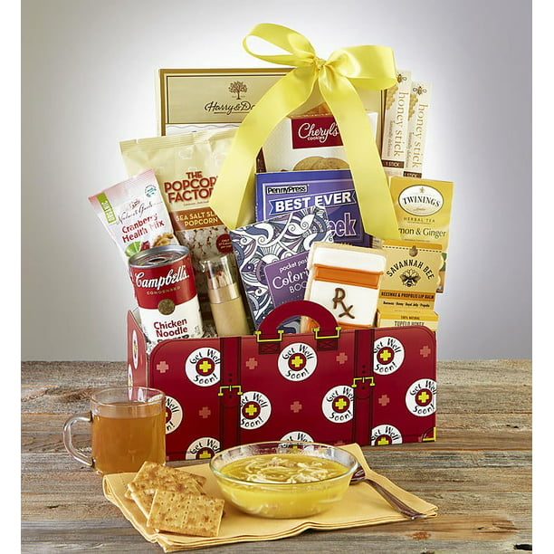 GreatFoods Get Well Gift Basket with Campbell’s Chicken