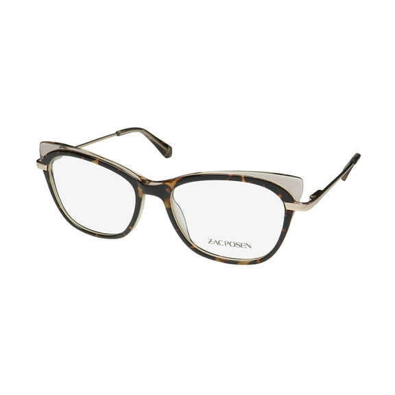 ZAC POSEN CHAKA DOUBLE-RIM DESIGN AMERICAN FASHION ICON EYEGLASS FRAME/GLASSES