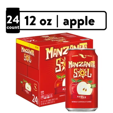 Manzanita Sol Apple Soda, 12 oz Cans, 24 Count