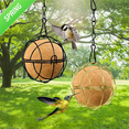 thumbnail image 6 of 6Pcs Ball Bird Feeders, Bird Suet Ball Feeders, Black, 6 of 7
