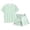 p-141Green510, variant on CAIVO Children Pajama Sets Leisure Polka Dots Printed O-Neck Short Sleeved Tops Shorts 2 Piece Homewear