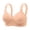 Khaki, variant on Bras for Women Leaf Lace Full Figure Bra With Adjustable Wide Straps Removable Pads Wirefree Support
