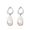 White, variant on 9-10mm Baroque Freshwater Black Pearl Drop Earrings for Women, 925 Sterling Silver Cultured Pearls Dangle Earrings, Mother 's Day Jewelry Gift
