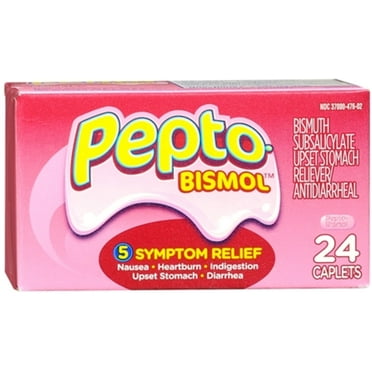 Pepto-Bismol Caplets 24 Caplets (Pack of 2)