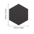 thumbnail image 2 of Miangastore 12 Pcs Panneau Mural Hexagonal en Feutre Auto-Adhésif, 2 of 8
