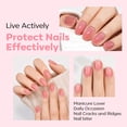 thumbnail image 3 of modelones Nail Strengthener Growth, Blush Nude Pink Nail Hardener Air Dry, 3 of 8
