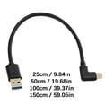 thumbnail image 3 of USB3.0 to Type-C Angled chargingrs Cable 60W Rapid Charging 10Gbps High-Speed Data Metal Design, 3 of 6