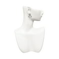thumbnail image 2 of Silvertone Heart with 3 AB Crystals - Courage Strength Wisdom Clear Crystal Clip On Earrings, 2 of 3
