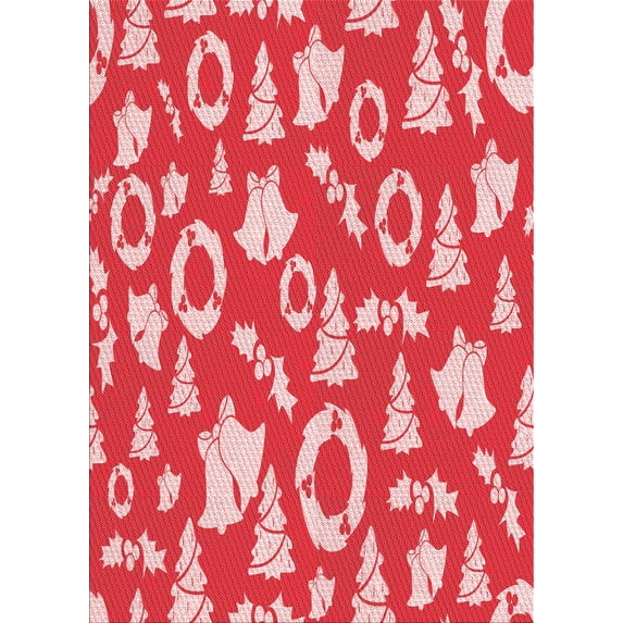 Ahgly Company Machine Washable Indoor Rectangle Transitional Light Coral Pink Area Rugs, 8' x 10'