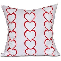 Simply Daisy 16" x 16" Valentine Print Outdoor Pillow