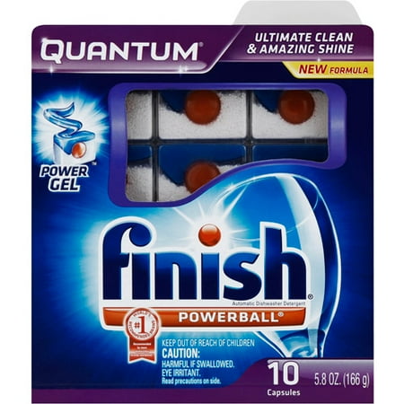 Finish Quantum Dishwasher Detergent, 10 Count