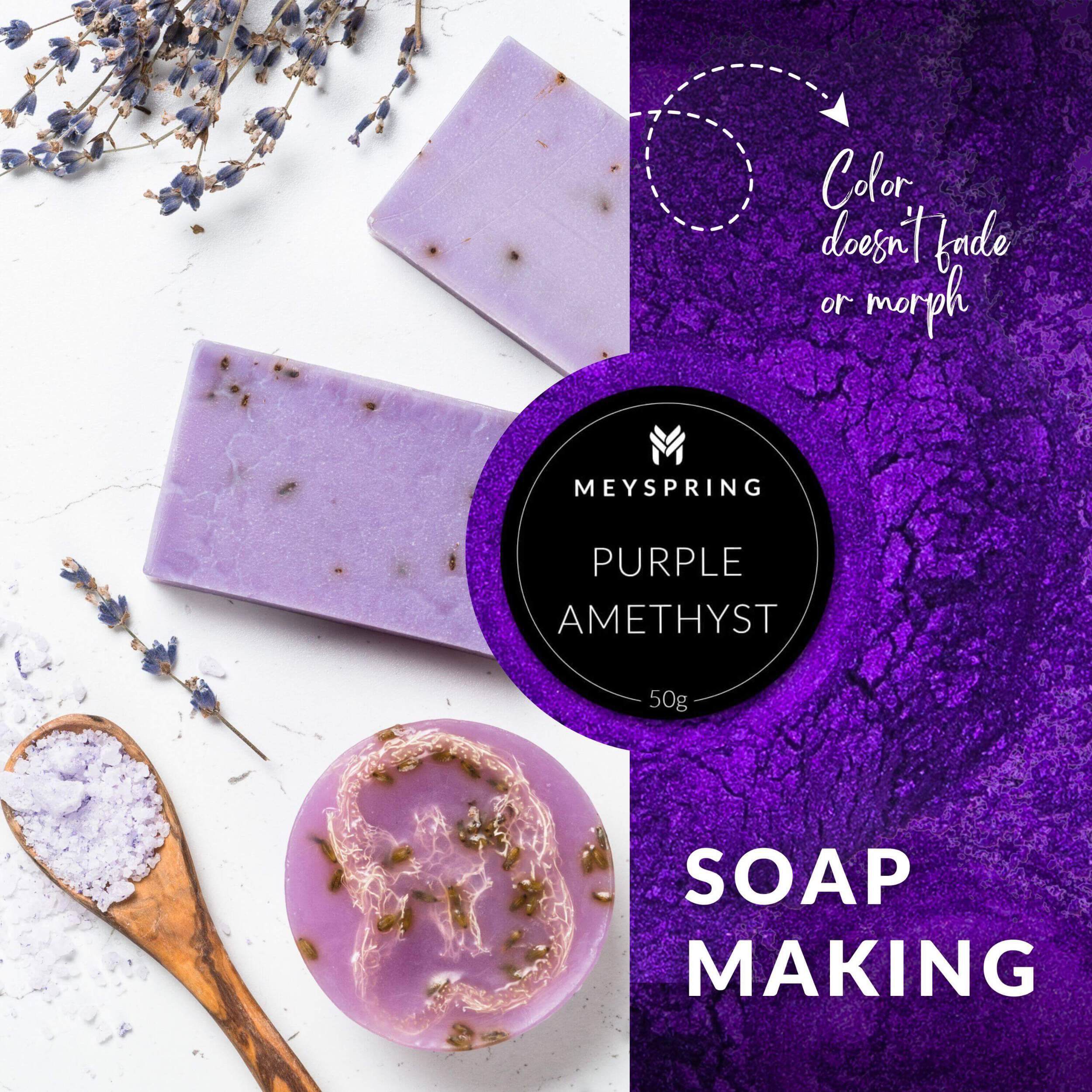 MEYSPRING Violet Crystal Mica Powder – Resin Dye Epoxy Pigment For Crafts And Art