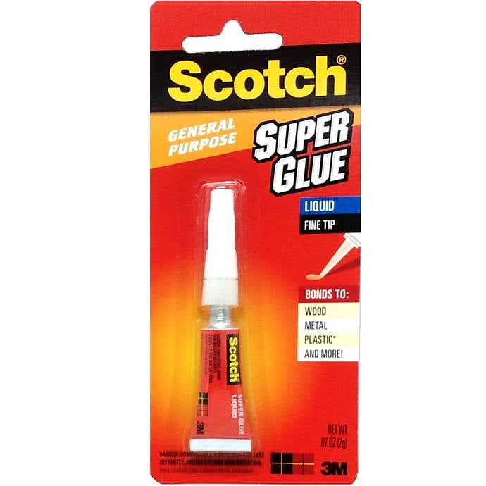 Scotch Super Glue Liquid, .07 oz, 1-Pack