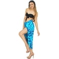 thumbnail image 5 of HAPPY BAY Women's Beachwear Summer Bikini Wraps Beach Wrap Coverups Sarong Skirt Bathing suit Swim Cover up Swimwear Coverups for Women One Size Lapis, Tie Dye, 5 of 5
