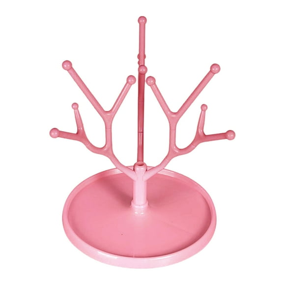 Baby Bottle Countertop Drying Rack Organizer with Base Storage for Teats Mug
