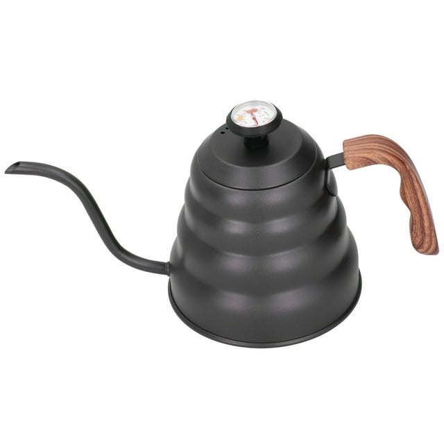 Cafetière De 1,2 L, Bouilloire à Thé En PTFE Et En Acier Inoxydable, Bec Verseur à Col De Cygne, Versez Sur la Cafetière Avec Thermomètre Pour le Bureau à Domicile