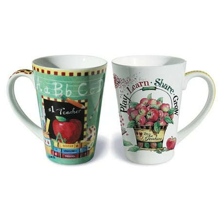 - The Holiday Aisle 2 Piece Teacher Fine Porcelain Gift Mug Set