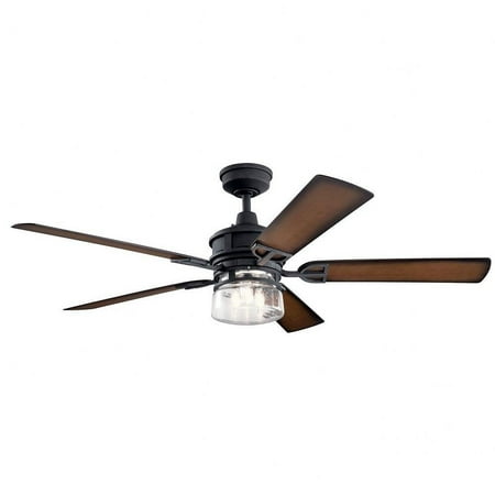 

Ceiling Fan with Light Kit with Transitional Inspirations 19 inches Tall By 60 inches Wide-Distressed Black Finish Bailey Street Home 147-Bel-4187182