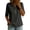 Black #019, variant on Women's Classic Henley Collar Cotton T-Shirt, Half Sleeve Casual Button Top, Lightweight Spring Summer Basic Tunic Tee 2026, S