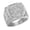 AJZ1368 silver, variant on Mens Fashion Star Ring: Gold Plated Copper Ring with Micro Zircon Inlay, Individually Packed, Electroplated Finish
