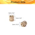thumbnail image 2 of HUGFEGWE M3x5mm Female Thread Knurled Nuts,Hx5mm OD Brass Threaded Insert Embedment Nuts Hydraulic Welded Joint Injection Molding Assortment Kit for 3D Printing Injection Molding 30PCS CJB91-25010, 2 of 5