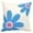 Blue, variant on Greendale Home Fashions 20" x 20" Blue Daisy Cotton Canvas Decorative Pillow