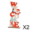 thumbnail image 1 of 2 Letreros Navideños De Madera Con Letras Decorativas Para Mesa, Para Dormitorio, Encimera, Escritorio, Bienvenida, 1 of 8